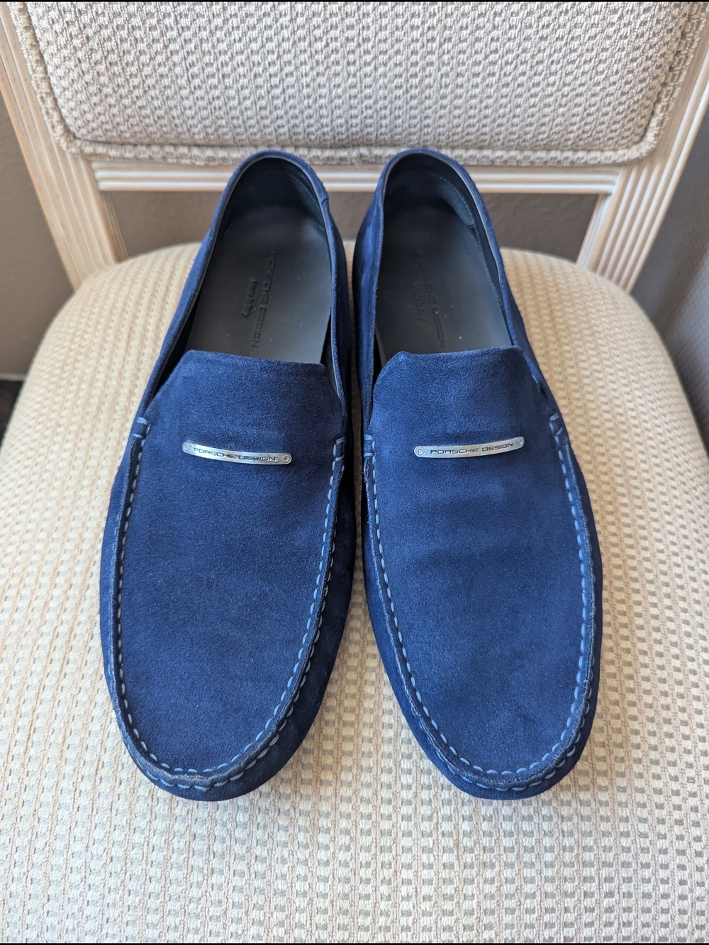 Porsche Design Men's Navy Suede Loafers